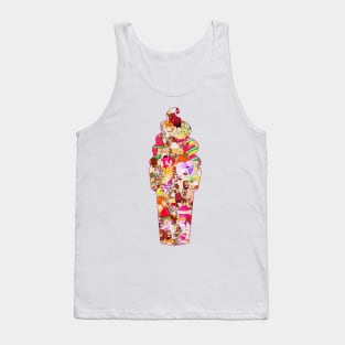 I Really Love Ice Cream - Dessert Lover's Ice Cream Disaster Tank Top